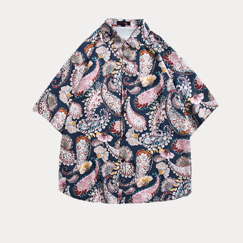 Bandana Print Hawaiian Beach Paisley Shirt